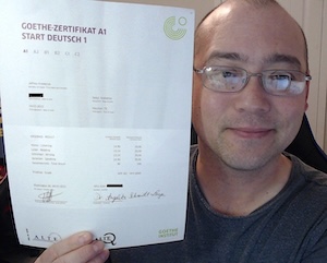 Jeffrey F., YourGermanTeacher A1 course student
