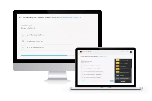 Interactive German B1 online test and assessment