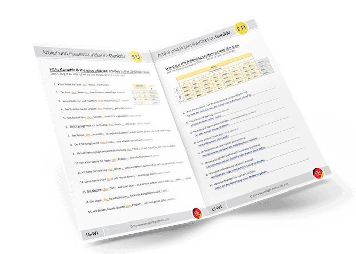German Workbook Online courses for beginners