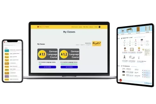 German A1 online course for beginners