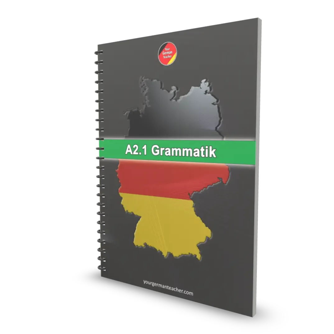 German grammar eBook for A2.1 level