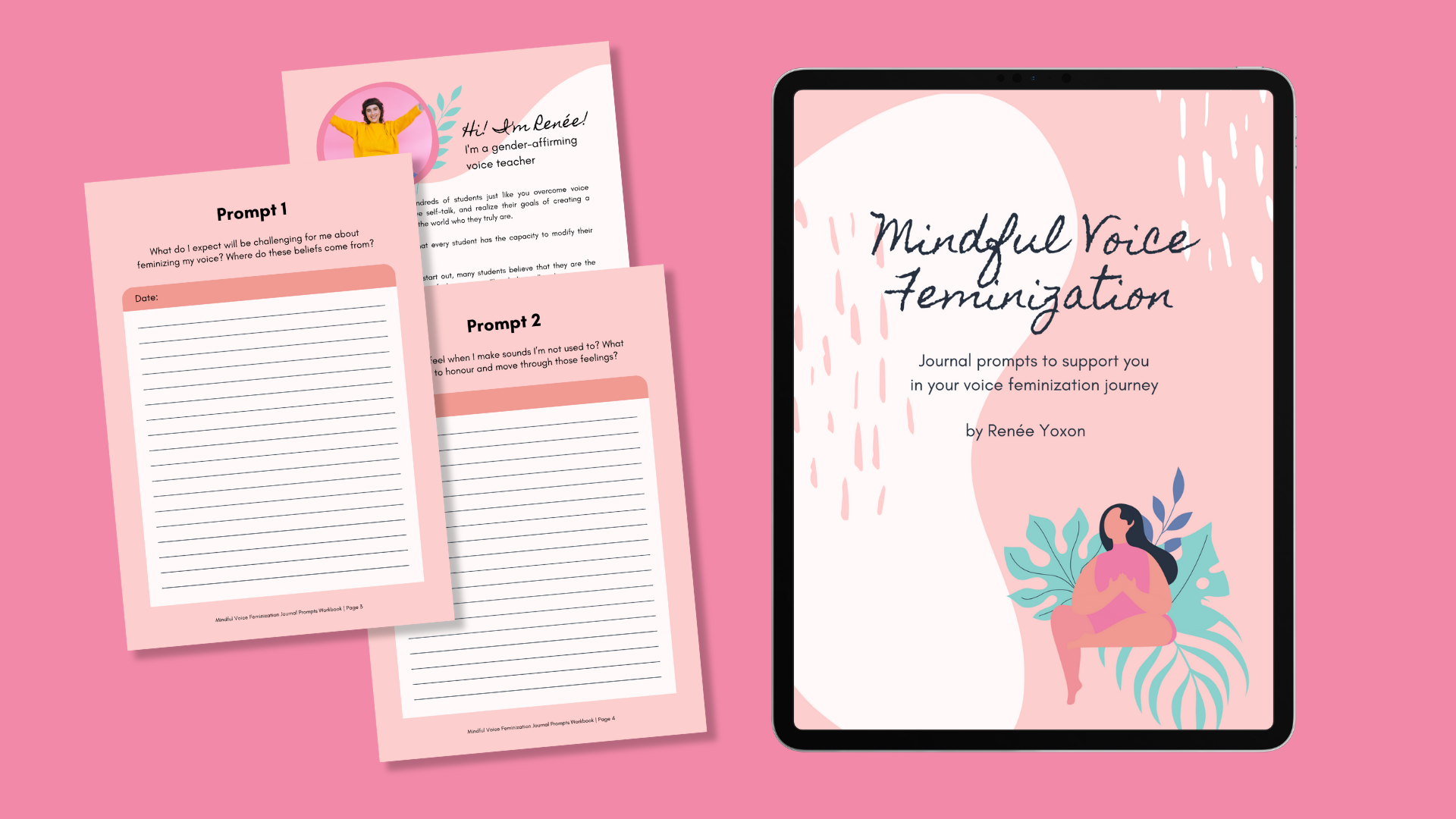 Voice Feminization Journal, free trans voice training resource by Ren&eacute;e Yoxon