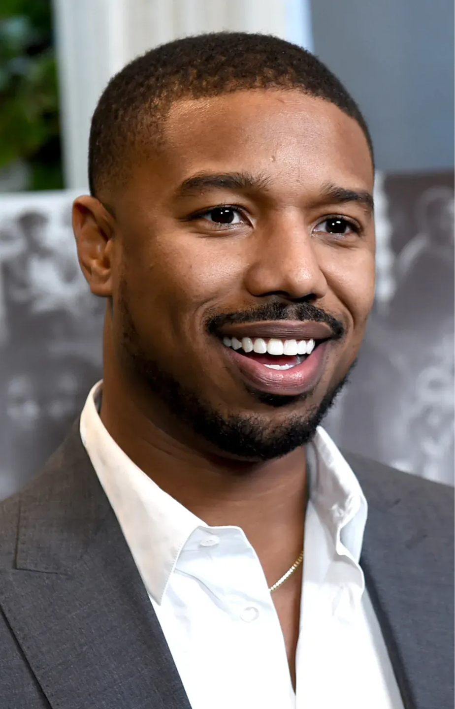 Michael B Jordan - a cis man without a visible thyroid cartilage