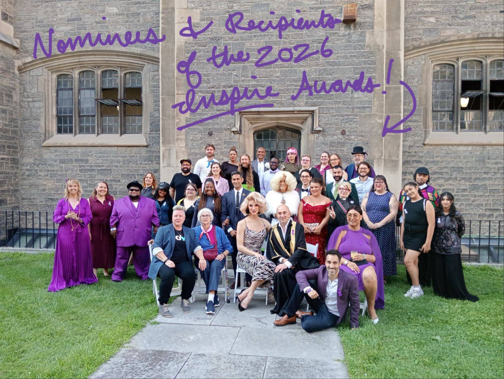 Group photo of the nominees and recipients of the INSPIRE Awards