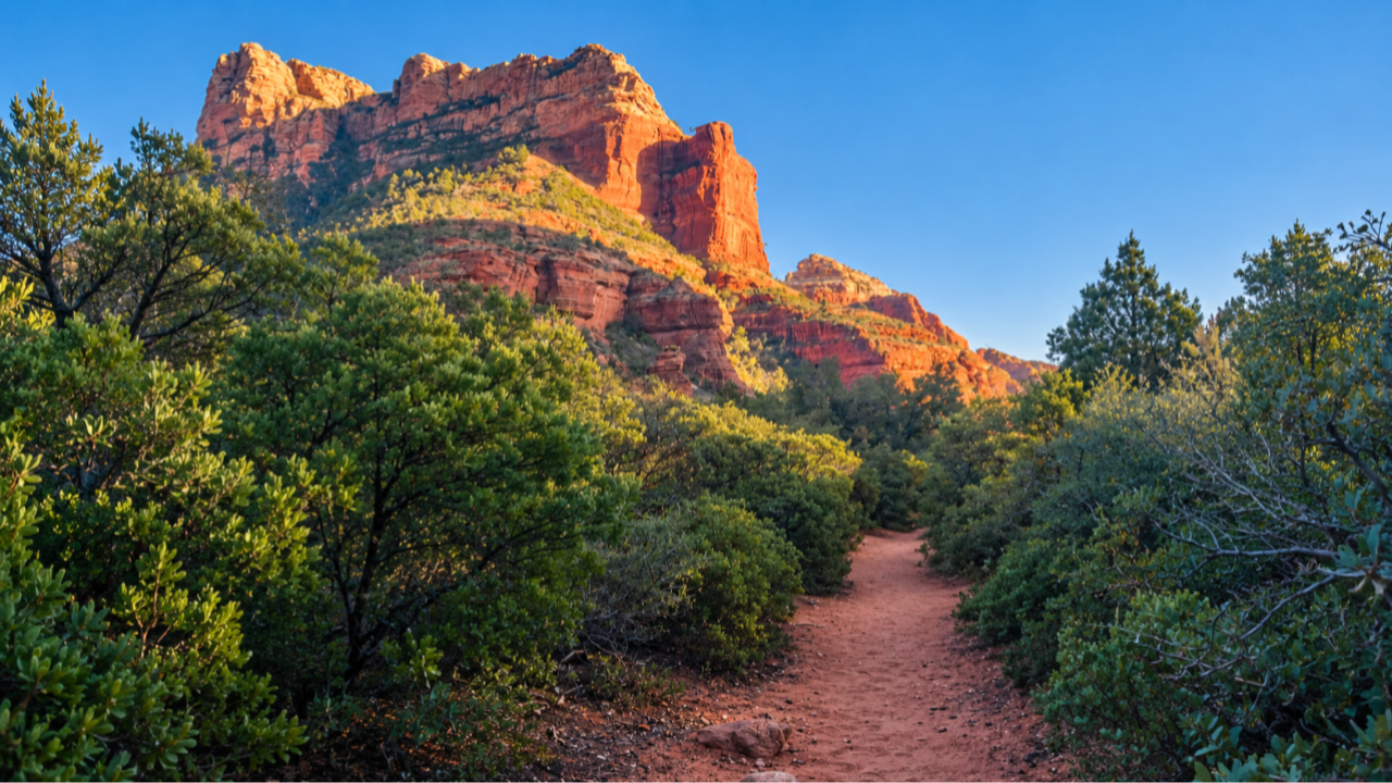 Enough of the path to keep moving. A solo hike during a leadership mastermind in Sedona, Arizona. November 2024.