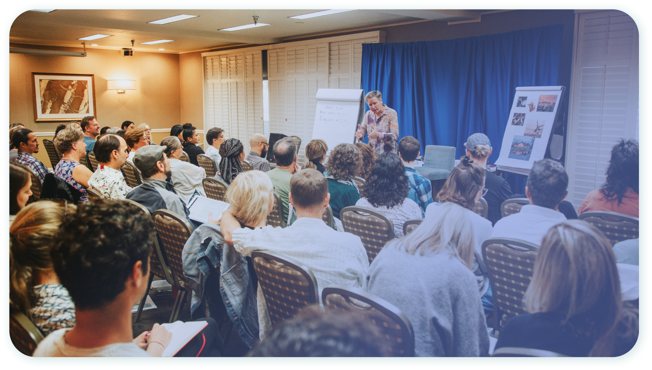 Michelle Masters leading a live workshop