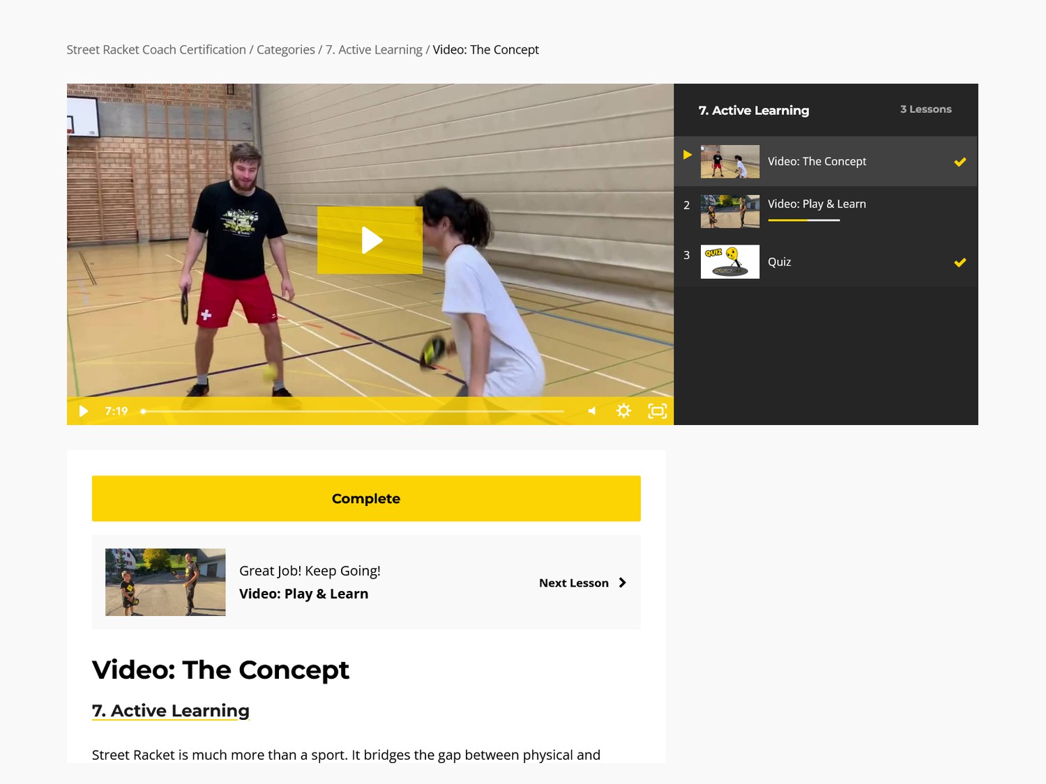 Kurze, praxisnahe Videos, hier: Active Learning