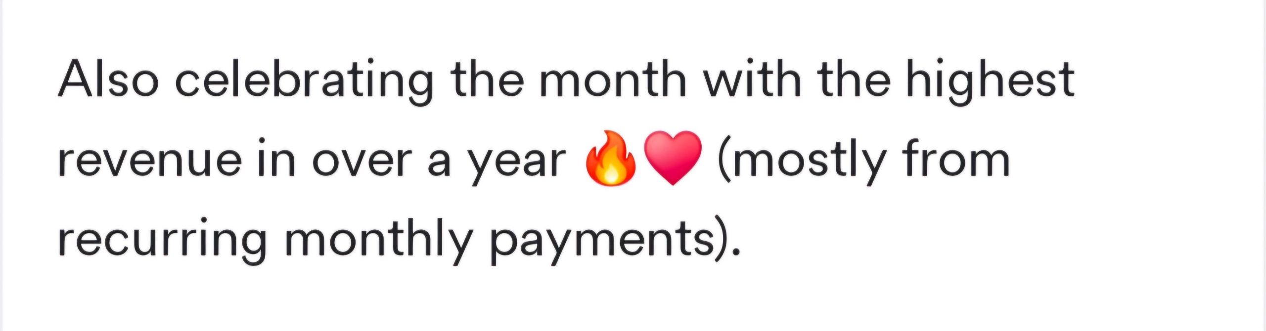 Client testimonial