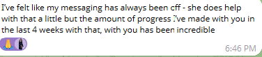 Client testimonial