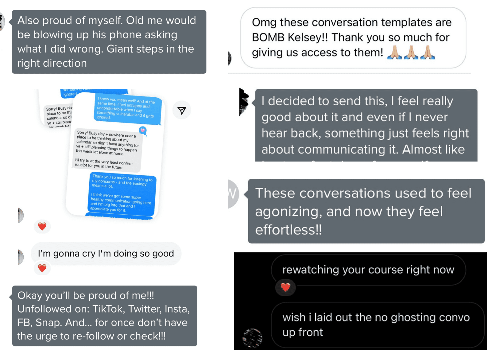 testimonialtextingcureconversationtemplatespraiseendoftextin