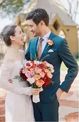 weddingphotowithbrideandgroomandflowers-1