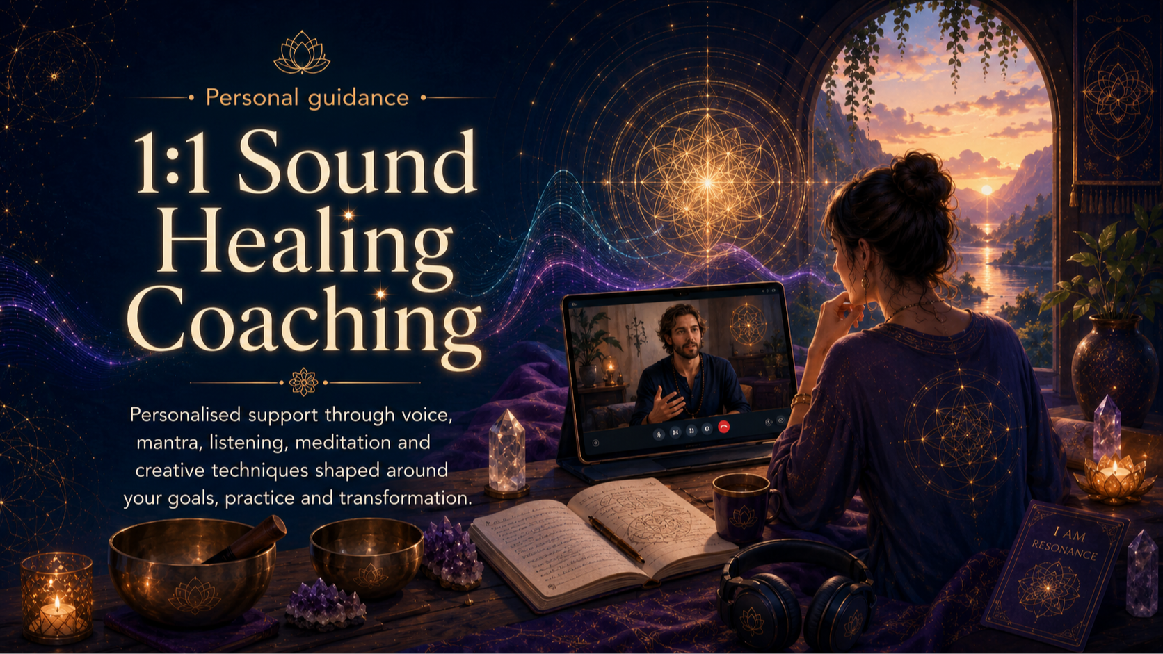 1:1 sound healing coaching image placeholder