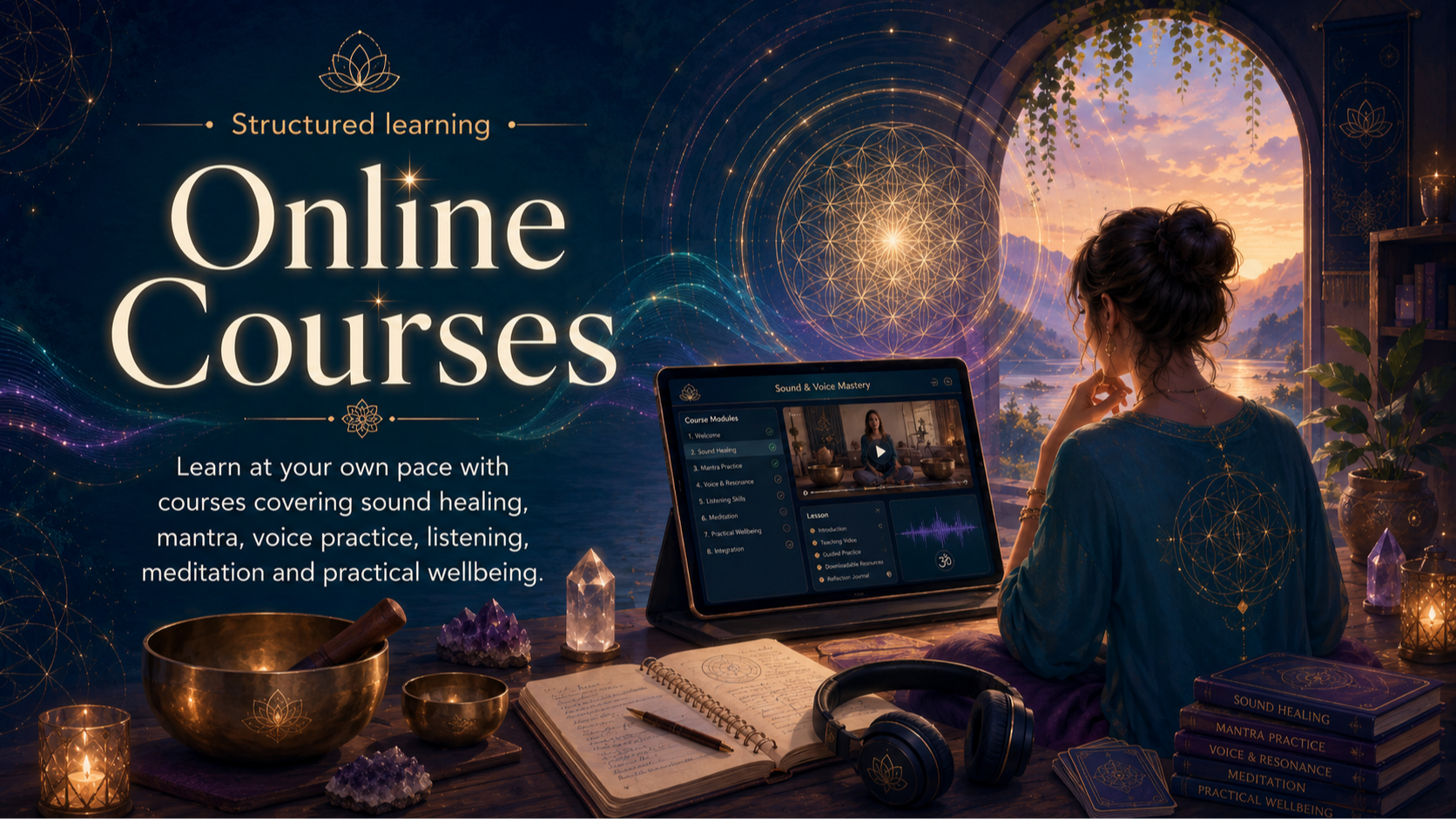 Online sound healing courses image placeholder