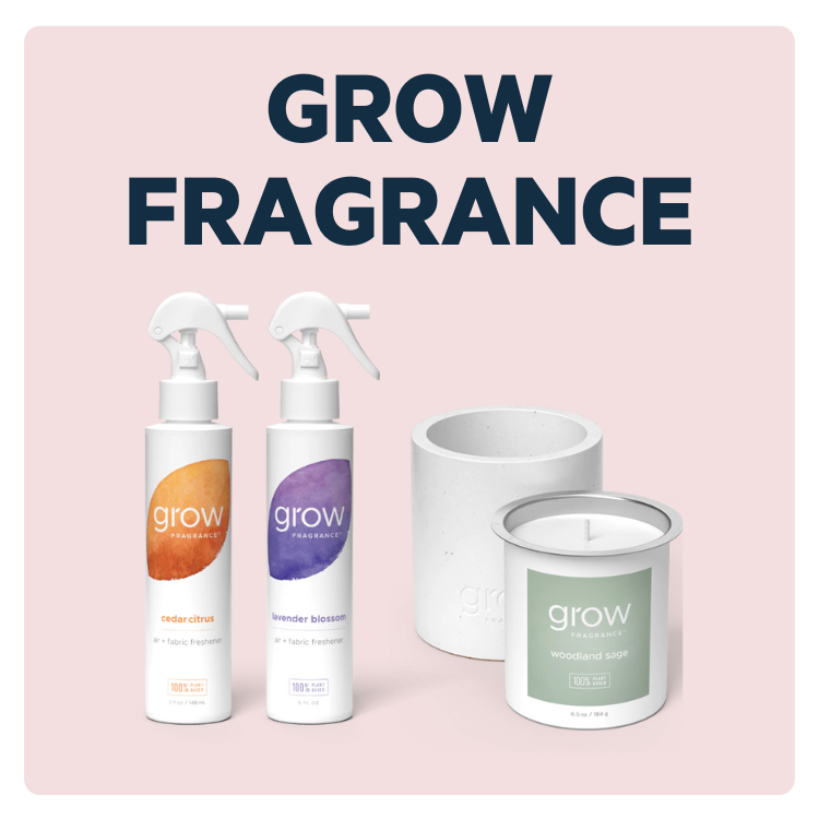 Grow Fragrance room spray and candles