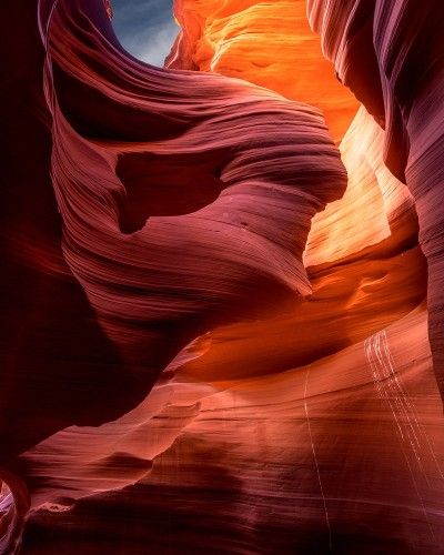 Stunning Antelope Canyon Rock Formations in Vibrant Colors