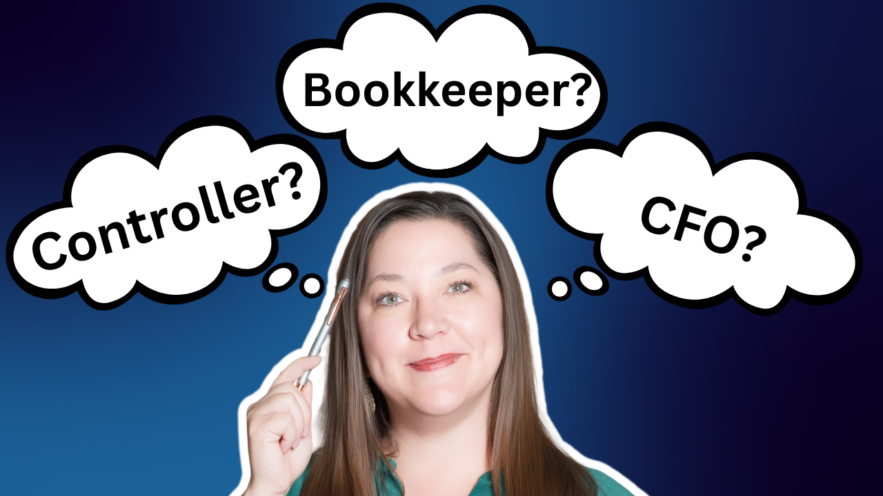bookkeeper vs controller vs CFO for nonprofits