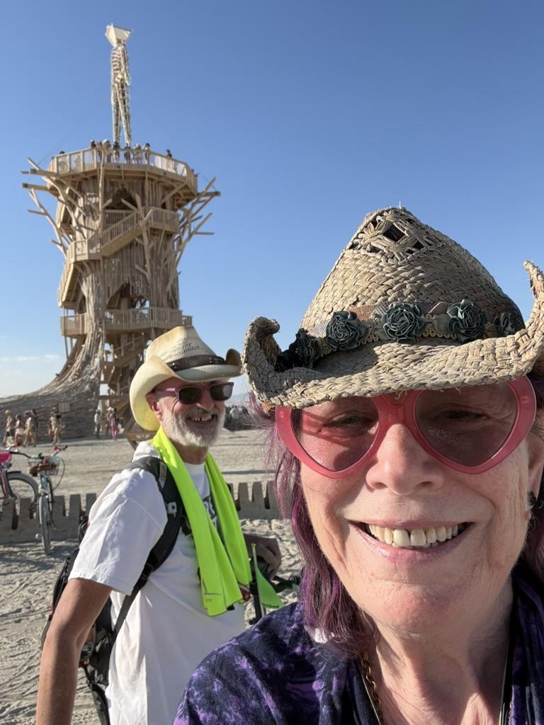 We did manage to get out onto the playa and visit the man.