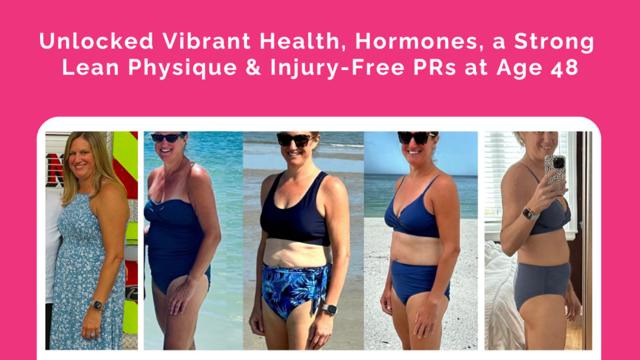 How a female runner optimized her health, hormones naturally and a strong lean physique while running injury-free PRs through perimenopause