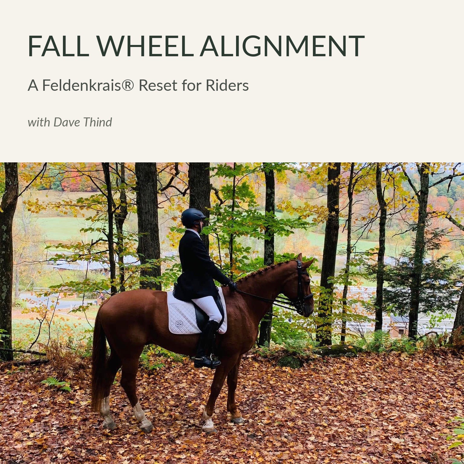 Dave Thind riding during Fall Wheel Alignment campaign