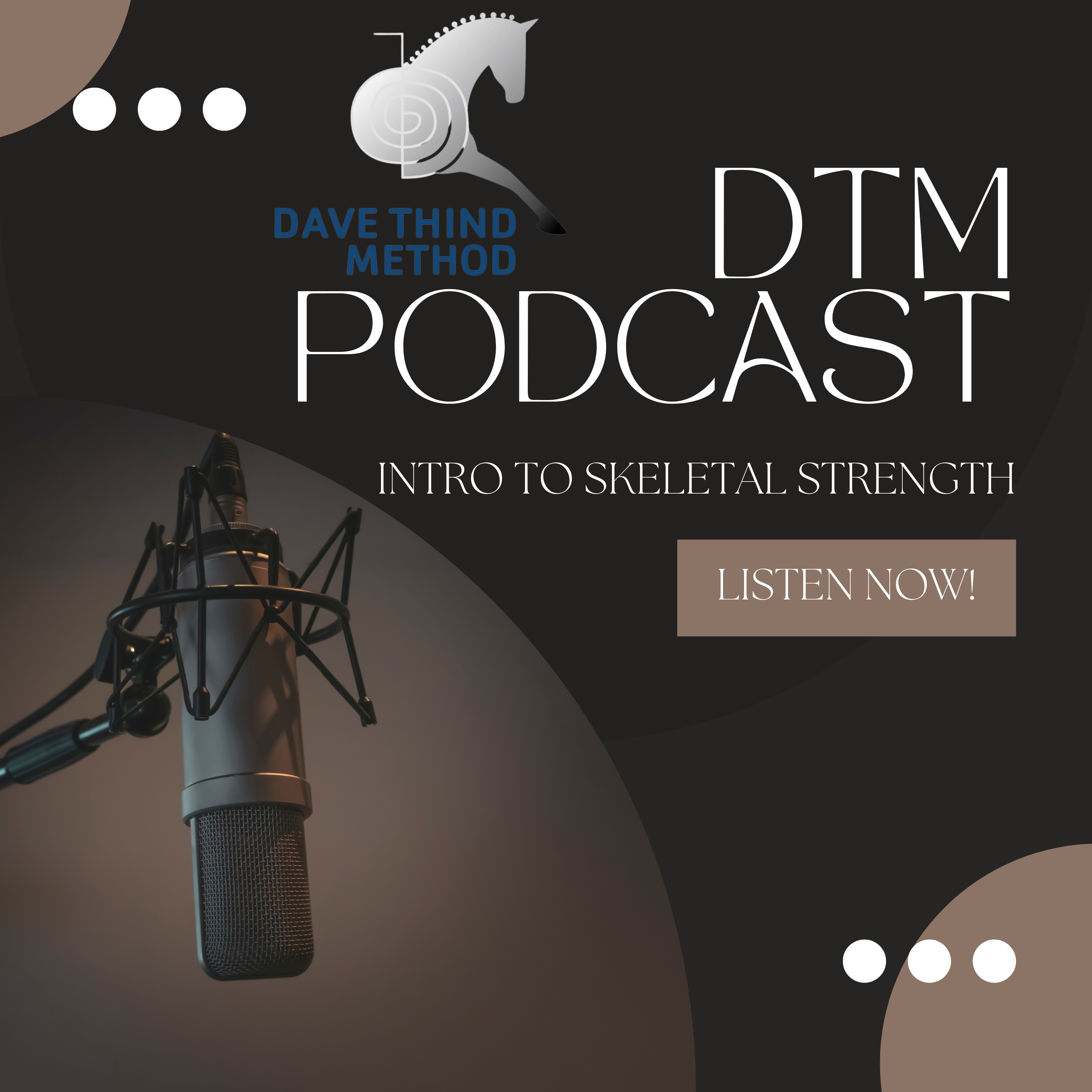 Genuine DTM Podcast artwork with studio microphone