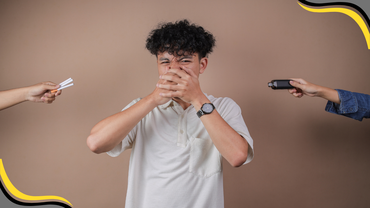wteen refusing cigaretes and a vape