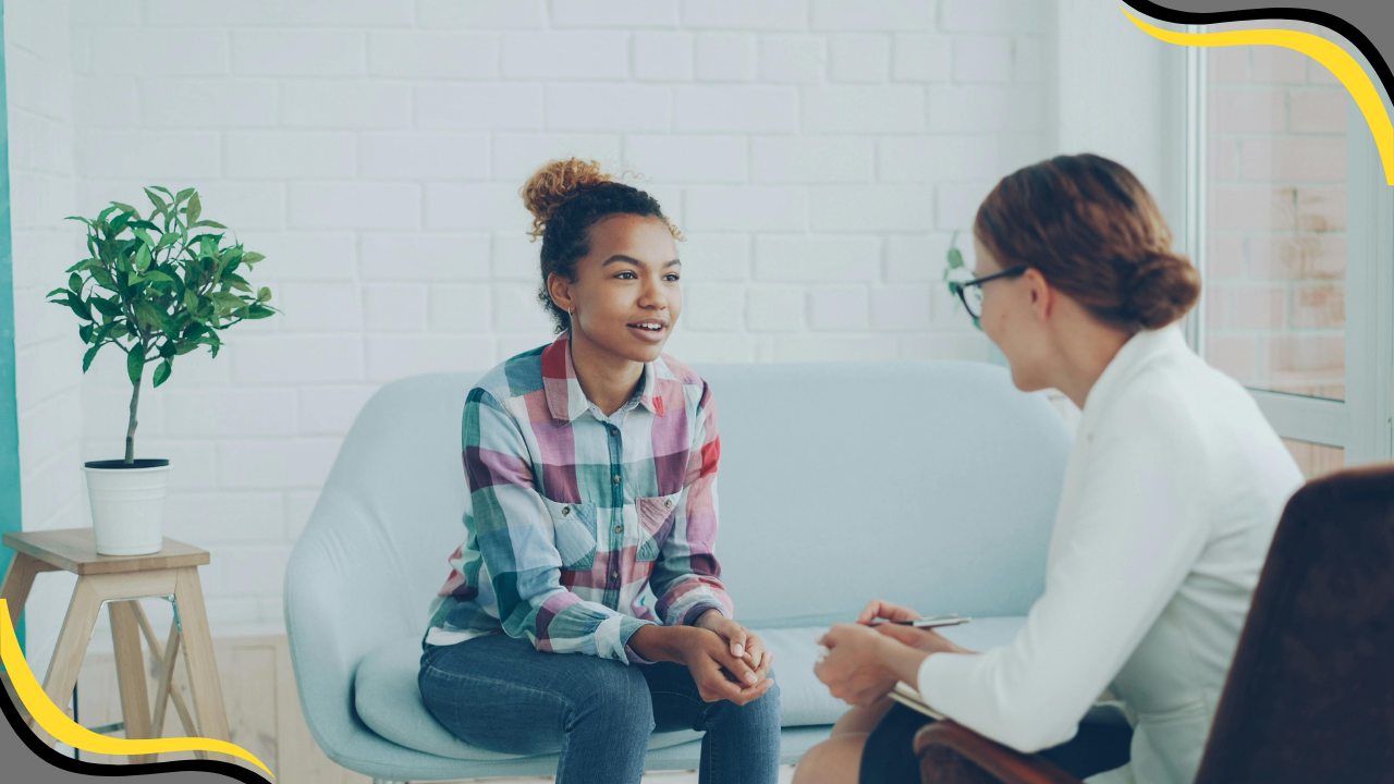 teen and parent discussing