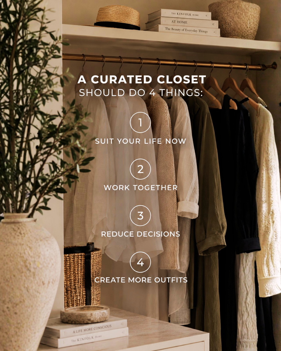 The LUX Curated Closet infographic