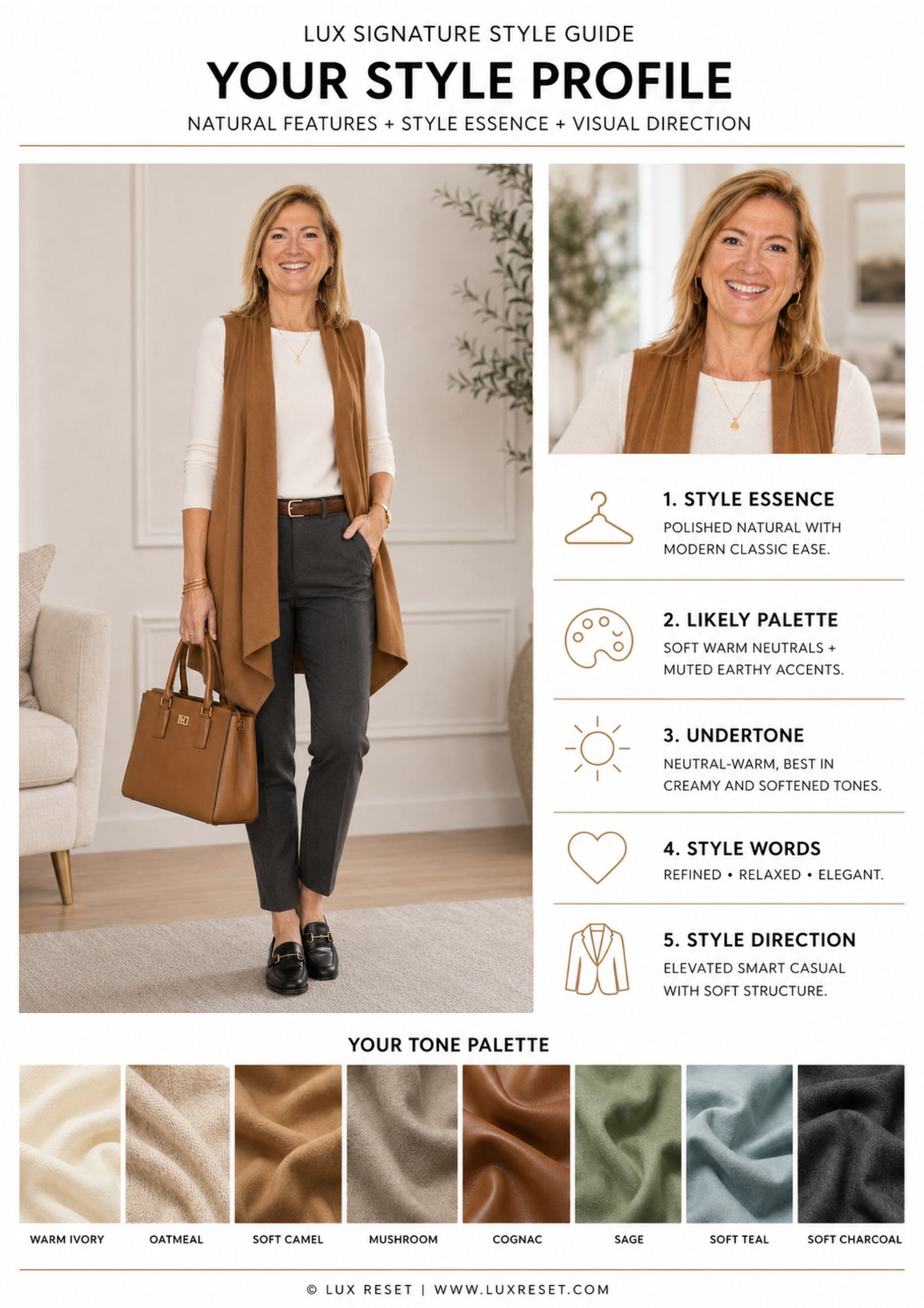 The LUX Signature Style Guide, your personal palette page