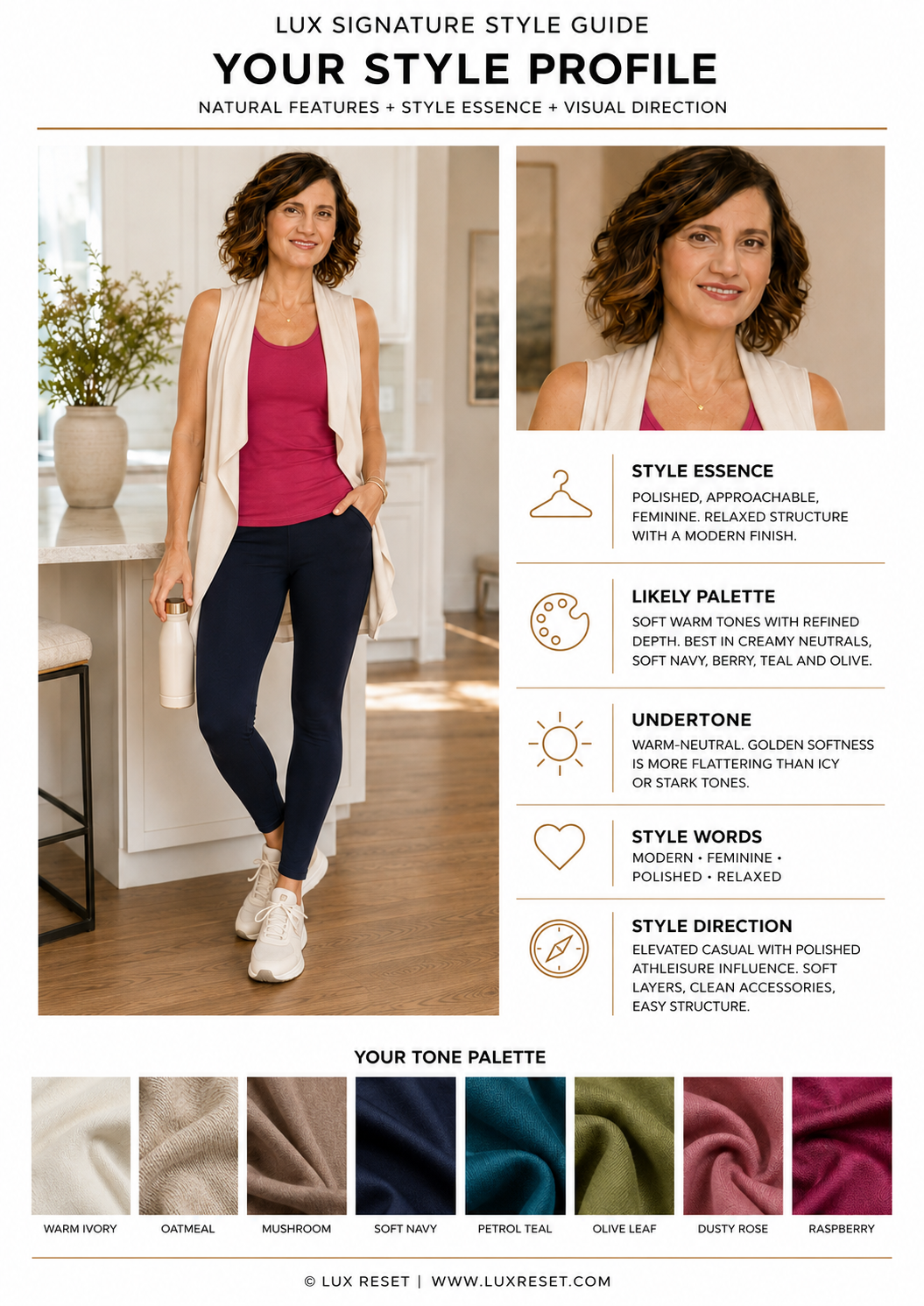 Kellie's LUX Signature Style Guide style profile