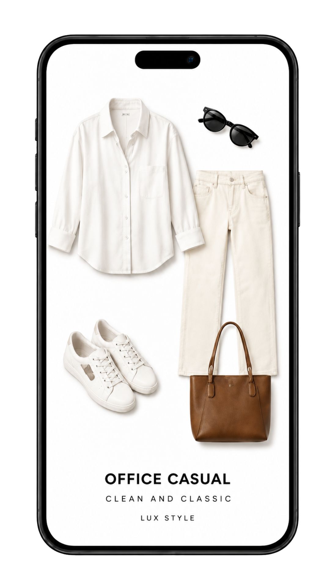 Office Casual outfit styled by the LUX AI Stylist