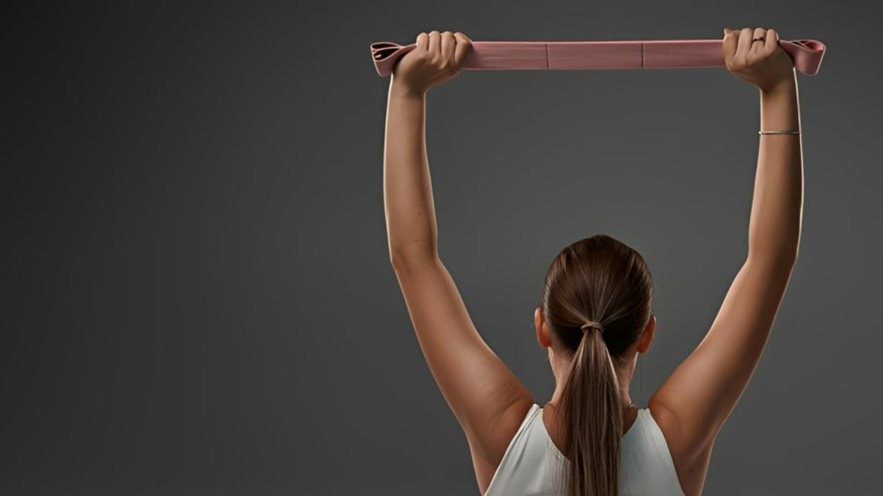 Woman demonstrating a simple at-home workout that can be completed in minutes to build strength and stay active when short on time.