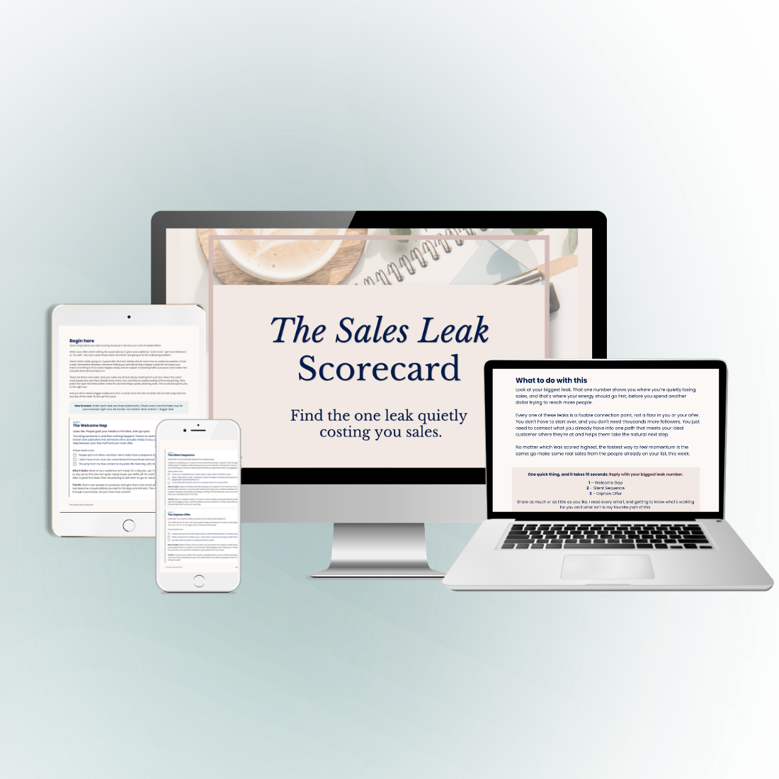 The Sales Leak Scorecard cover