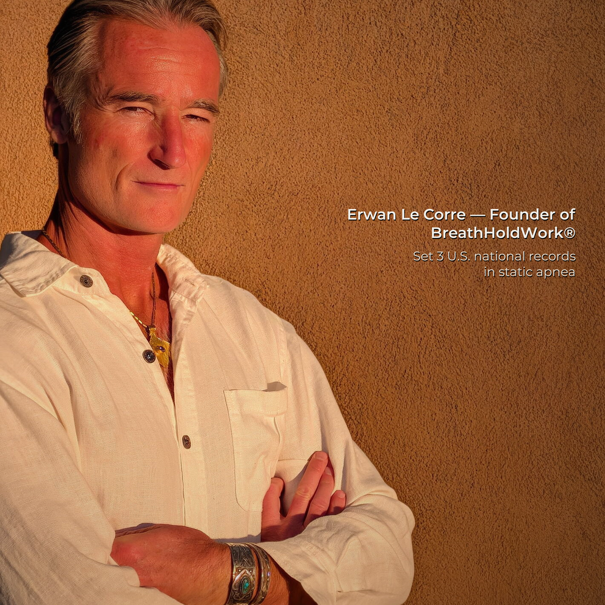 Erwan Le Corre — Founder of BreathHoldWork. Set 3 U.S. national records in static apnea.