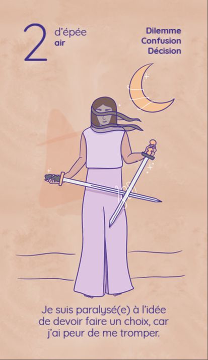 2 epee tarot reflet