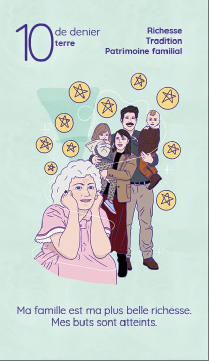 10 Denier tarot reflet