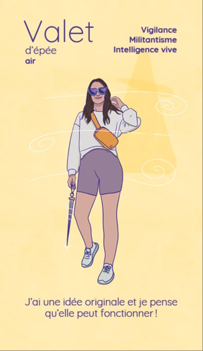 valet epee tarot reflet