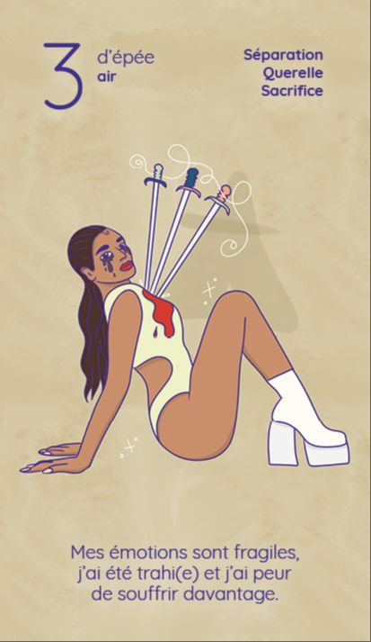 3 epee tarot reflet
