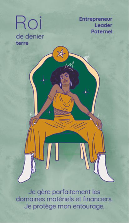 Roi Denier tarot reflet