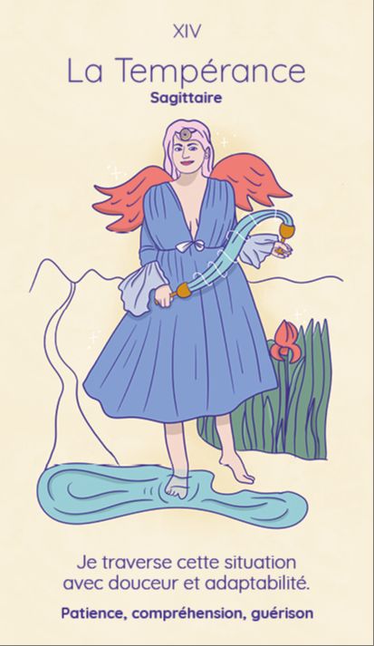 temperance tarot reflet
