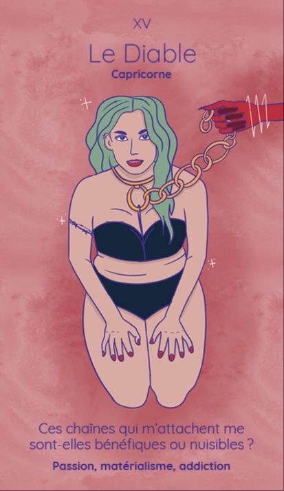diable tarot reflet