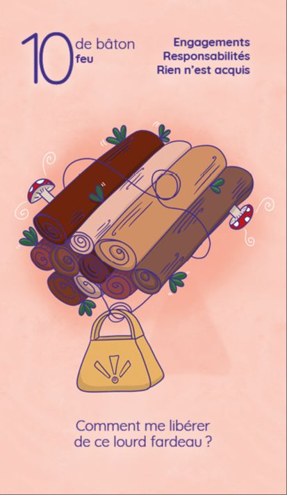 10 baton tarot reflet