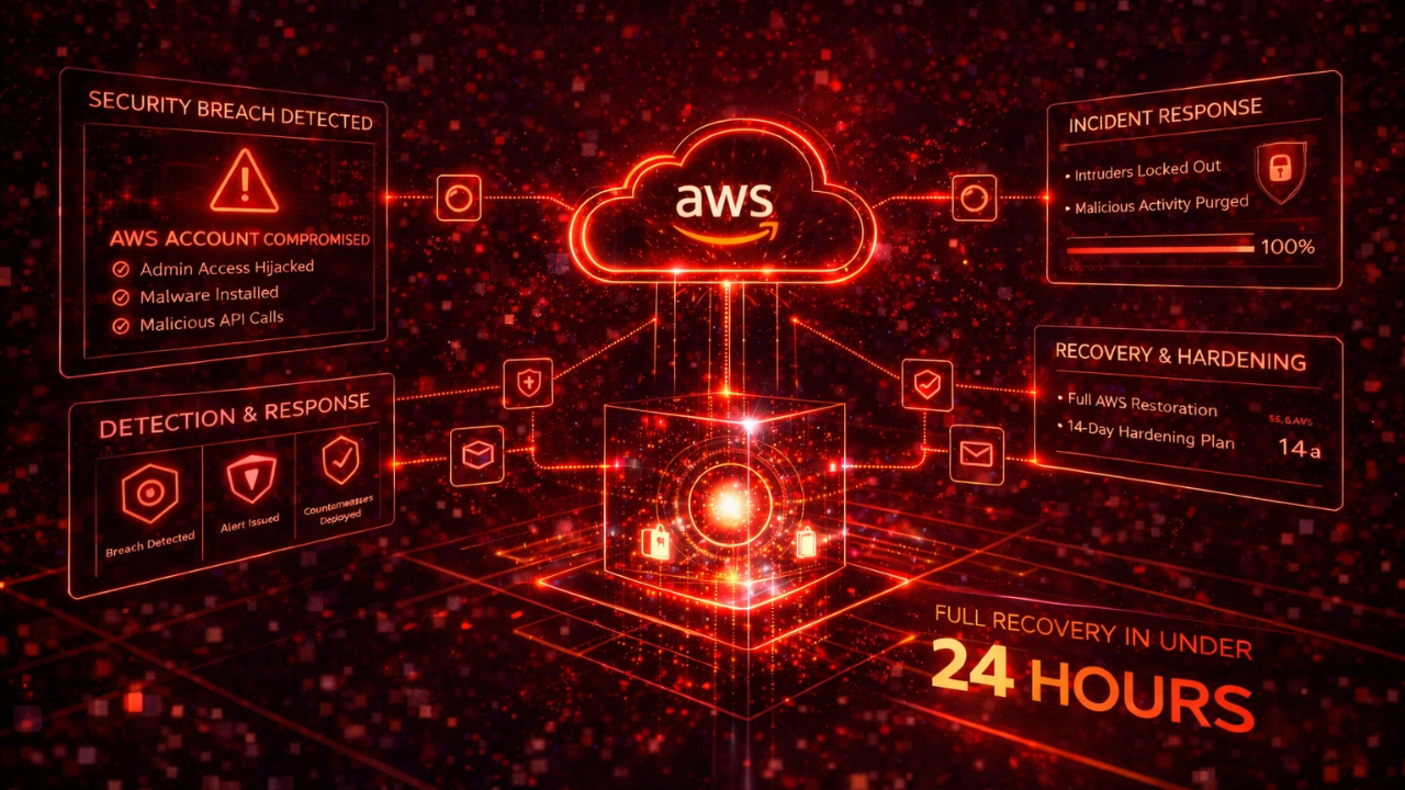 We Recovered a Compromised AWS Account in Under 24 Hours: Here's the 14-Step Lockdown Protocol