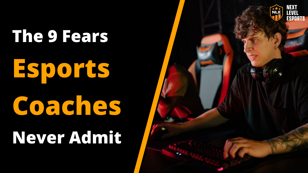 Focused esports player at a tournament, illustrating the 9 fears of how to make it as an esports coach