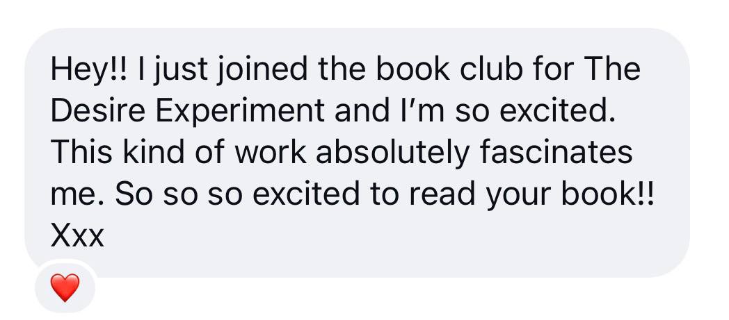 Reader testimonial