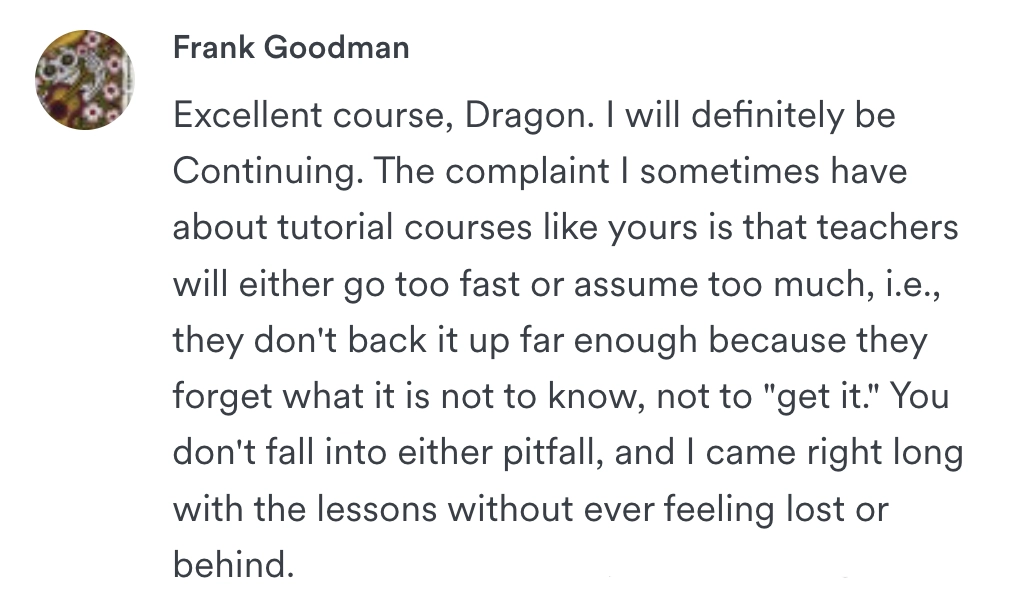 Dragon Finger Drums Testimonial