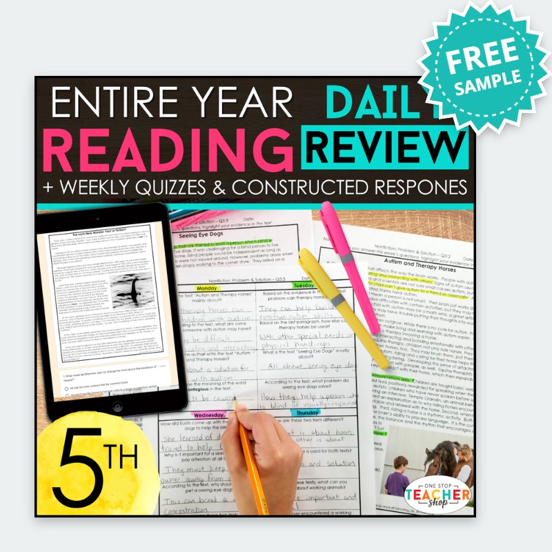 5th Grade Reading Daily Review