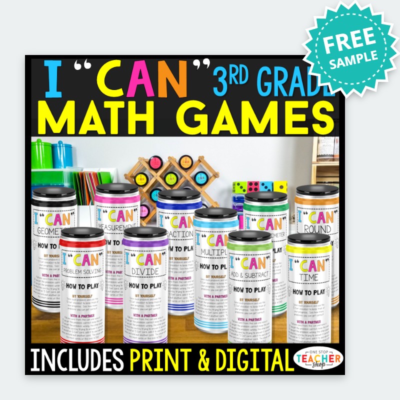 3rd Grade I CAN Math Game