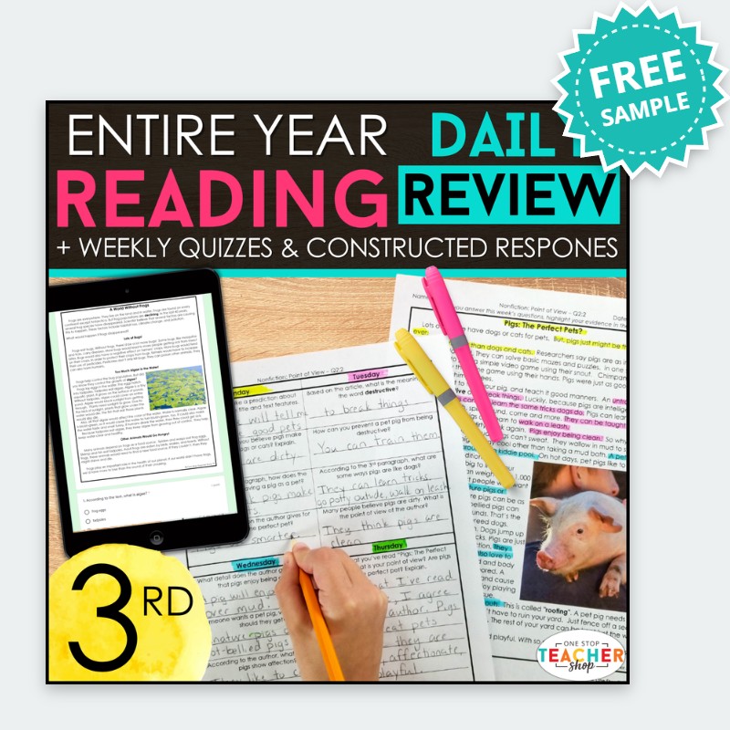 3rd Grade Reading Daily Review