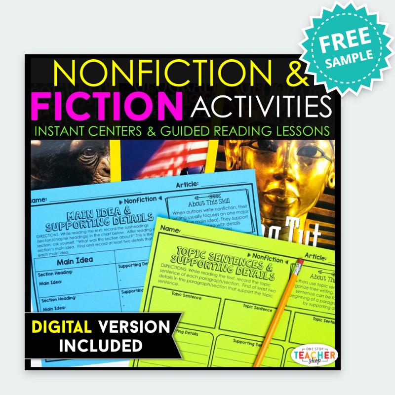 4th Grade Fiction & Nonfiction Graphic Organizers