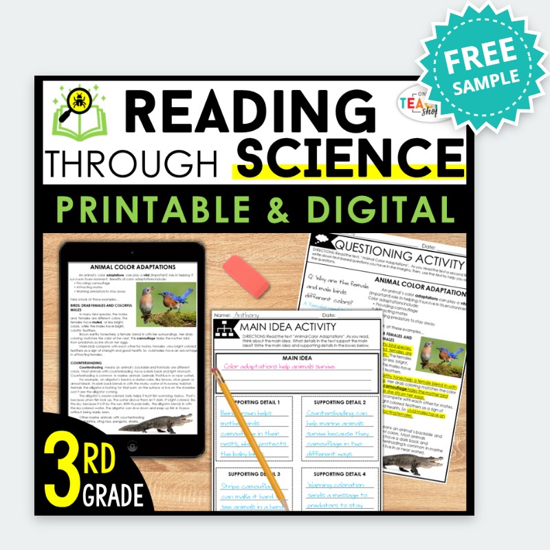 3rd Grade Reading Through Science
